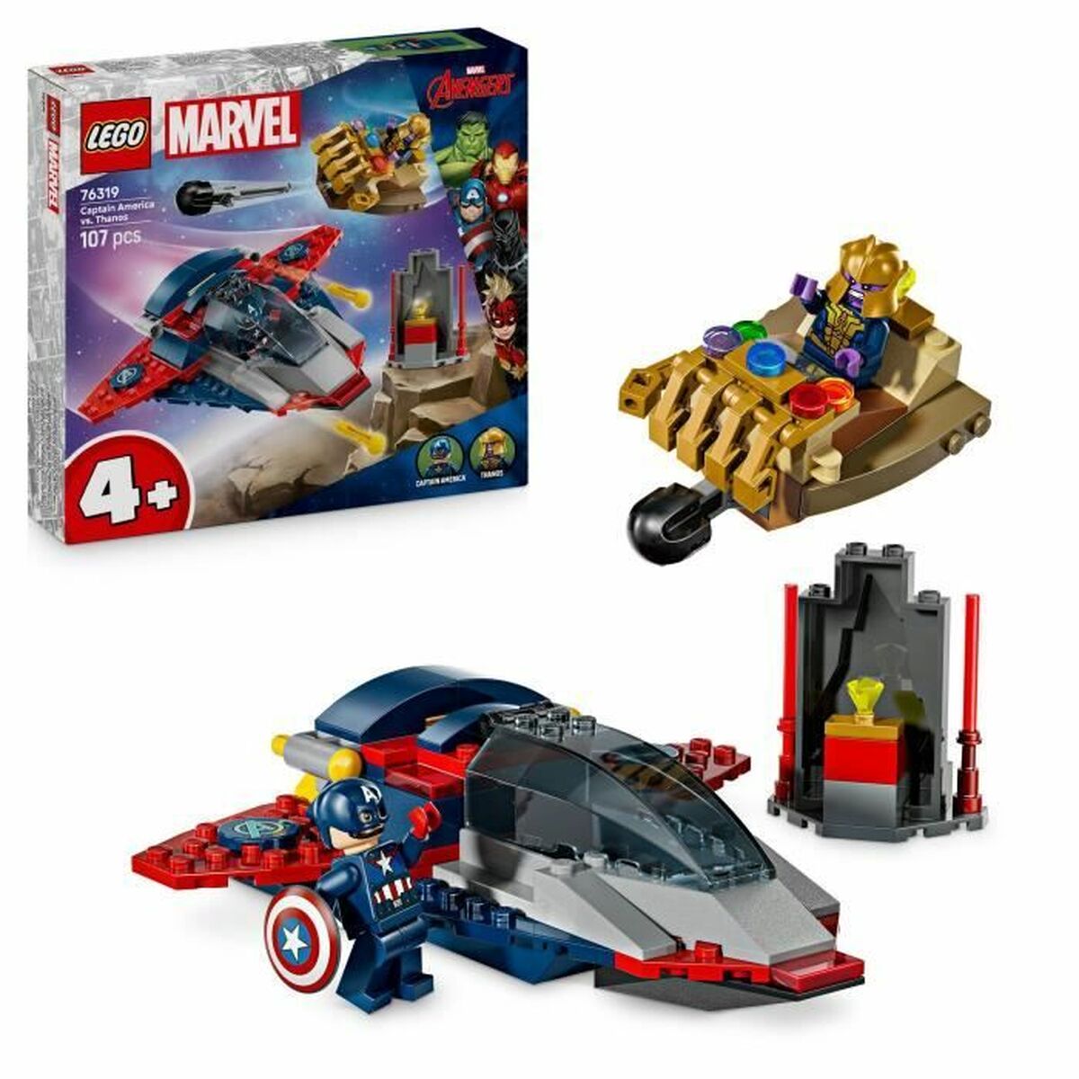Byggsats Lego 76319 Captain America VS Thanos 107 Delar