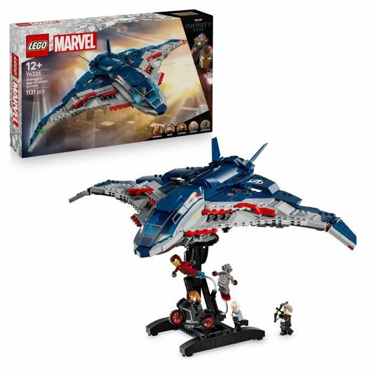 Byggsats Lego 76325 Age of Ultron Quinjet 1131 Delar