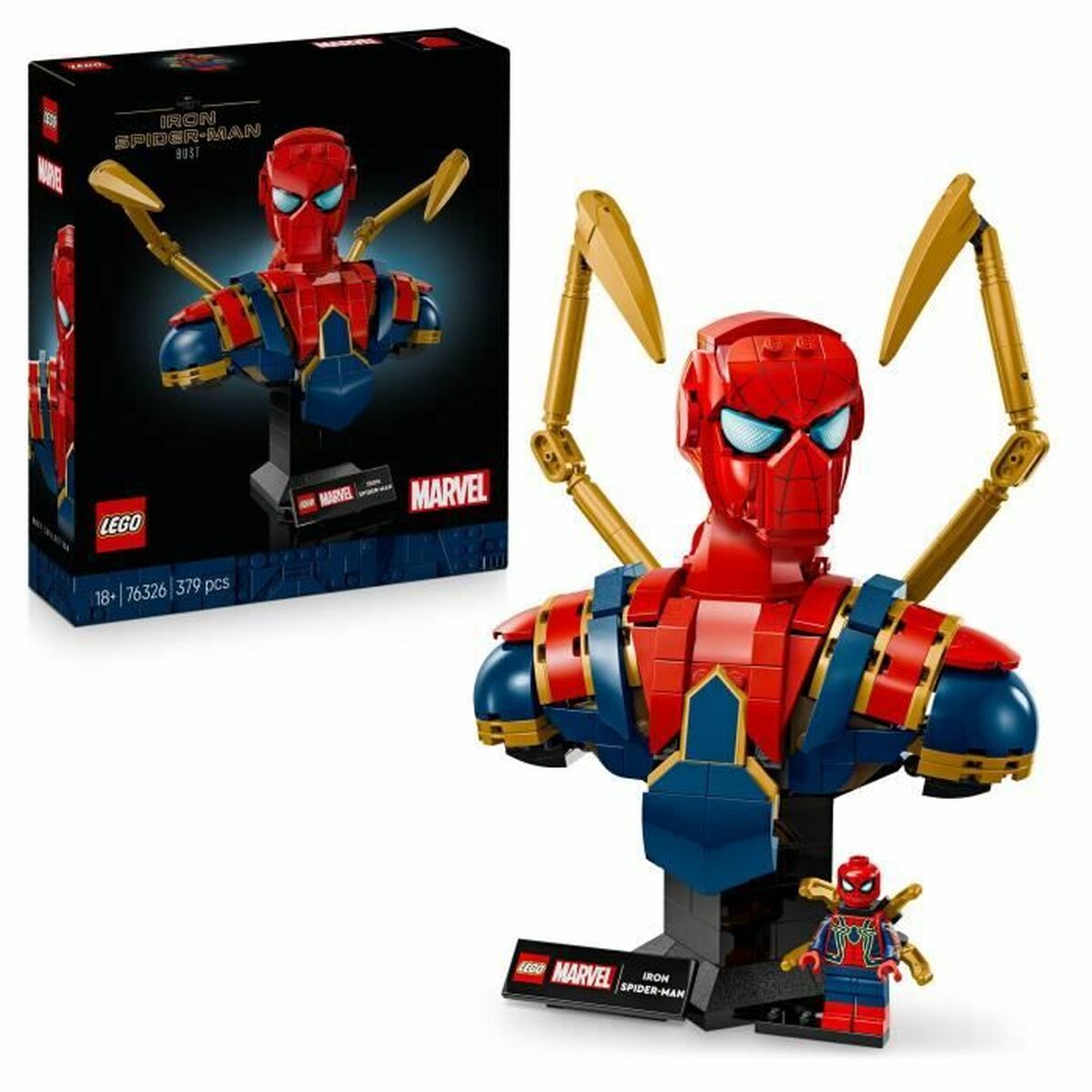 Byggsats Lego 76326 Iron Spider-Man Bust 379 Delar