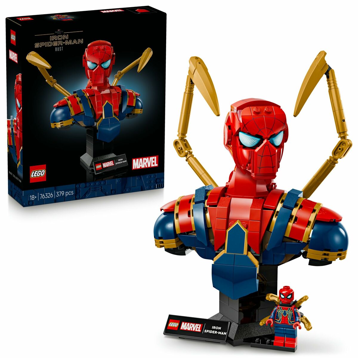 Byggsats Lego 76326 Iron Spider-Man Bust 379 Delar - 2