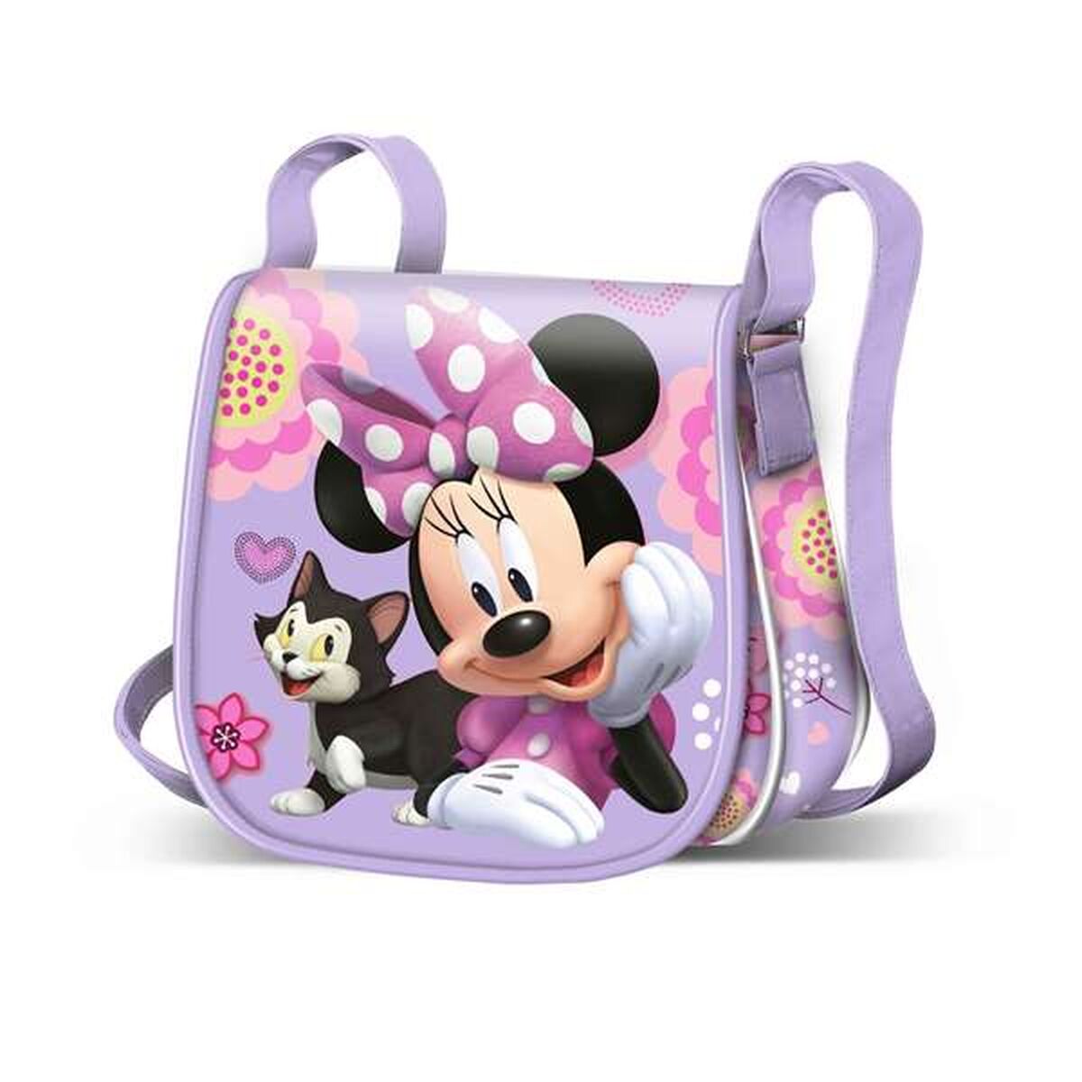Axelväska Minnie Mouse Lila 16 X 17 X 6 CM