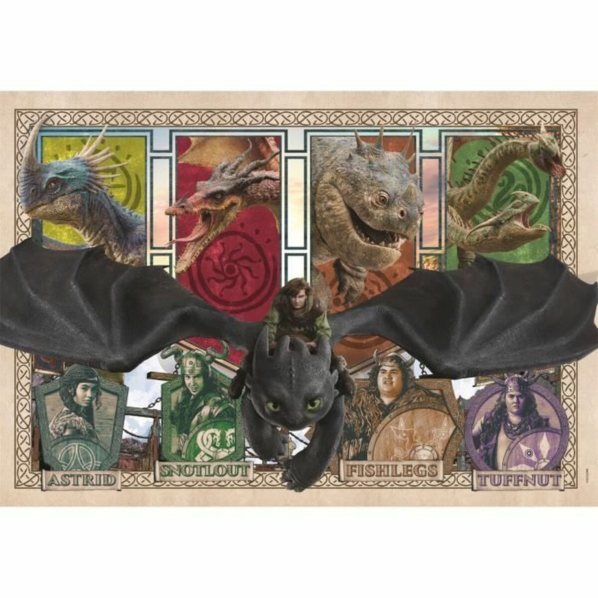 Pussel Clementoni Super - How to Train your Dragon 48,5 x 33,5 cm 300 Delar - 2