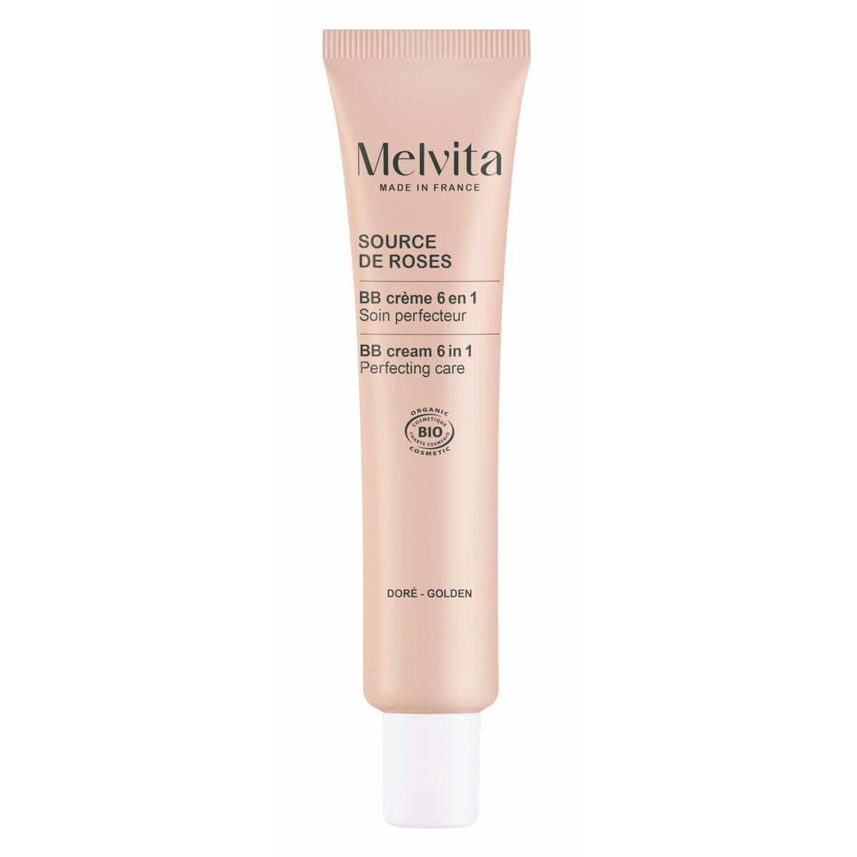 Hydrerande kräm med färg Melvita SOURCE DE ROSES Gyllene 40 ml