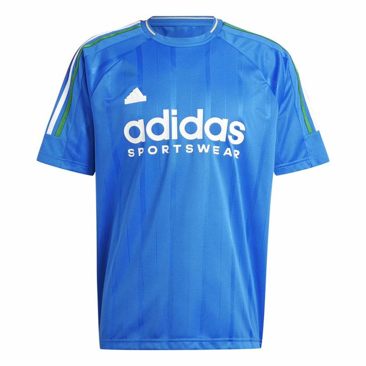 T-shirt med kortärm Herr Adidas Tiro Nations Pack Blå Vit