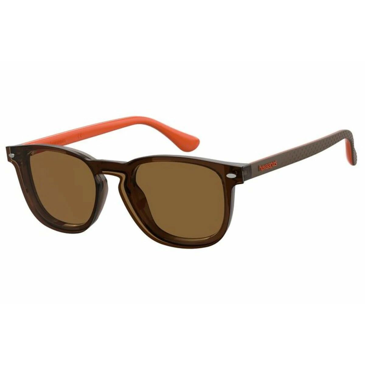 Glasögonbåge + Solglasögon Havaianas BOTAFOGOCS12J Brun ø 57 mm Clip On