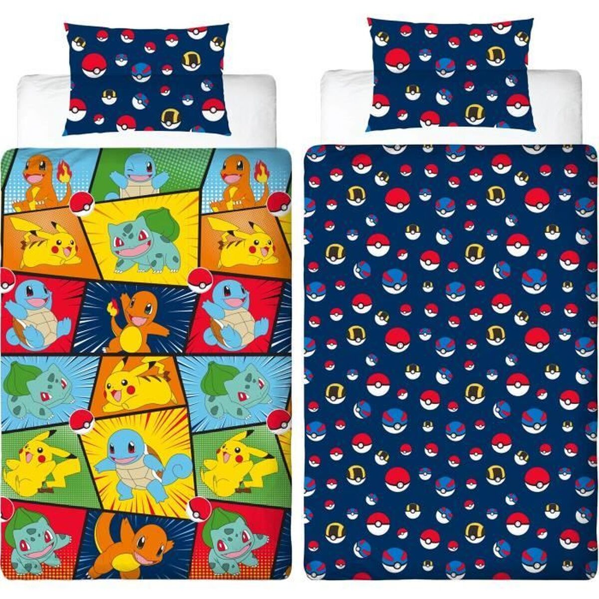 Täckslagsset Pokémon 25 x 5 x 29 cm Multicolour Säng 140 2 Delar