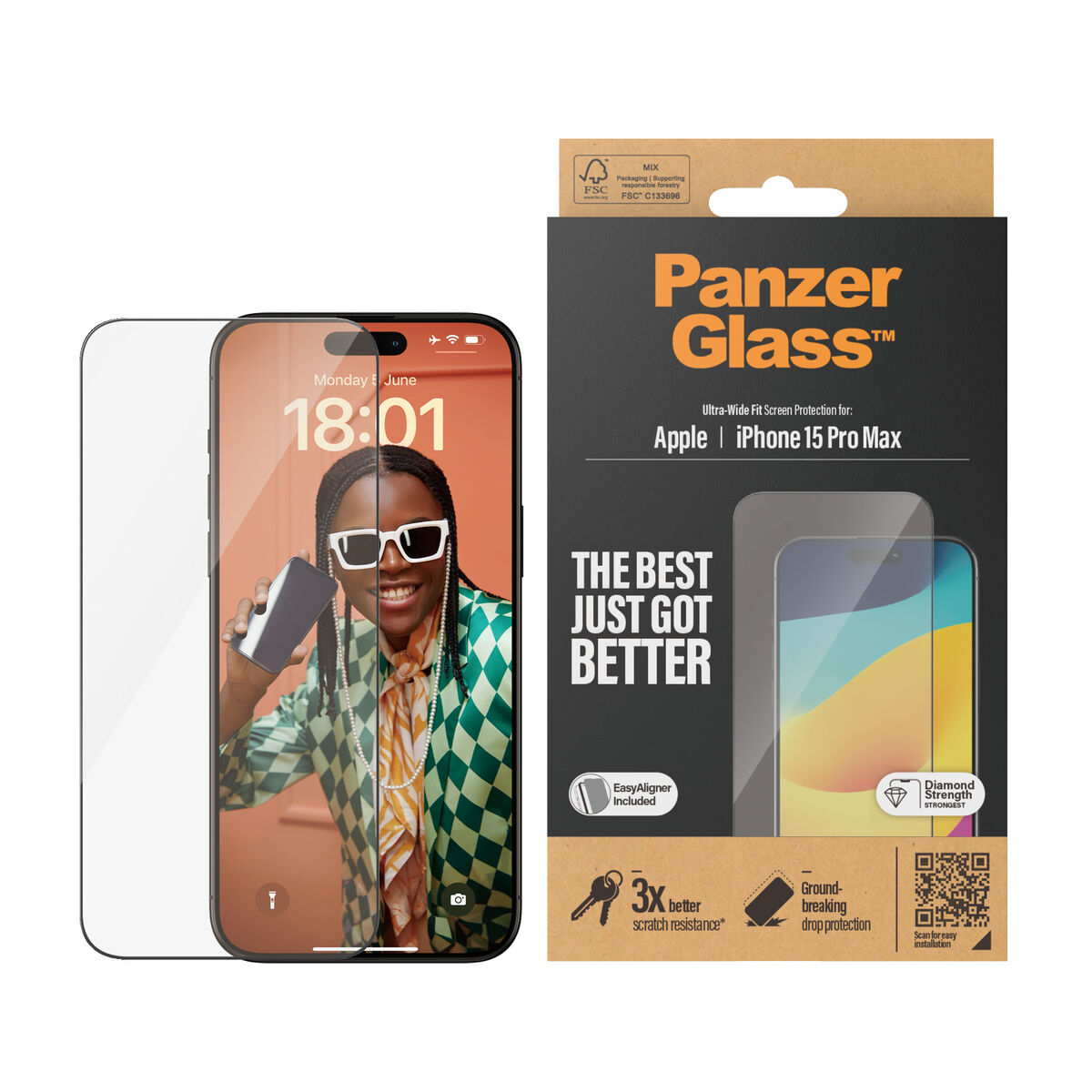Skärmskydd för Mobiltelefon Panzer Glass 2812 Apple - 3
