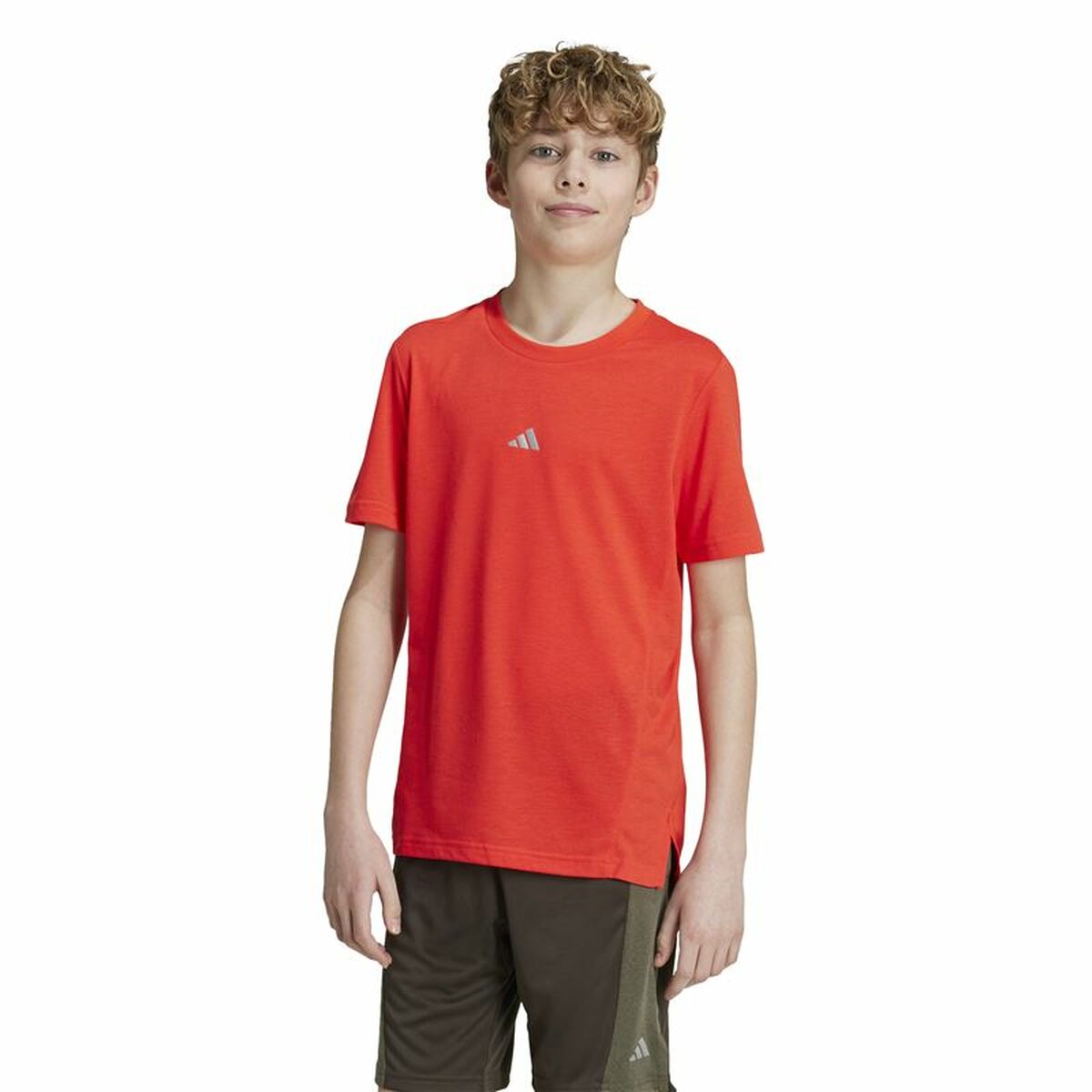 Barn T-shirt med kortärm Adidas Training Aeroready (7-8 år) - 2