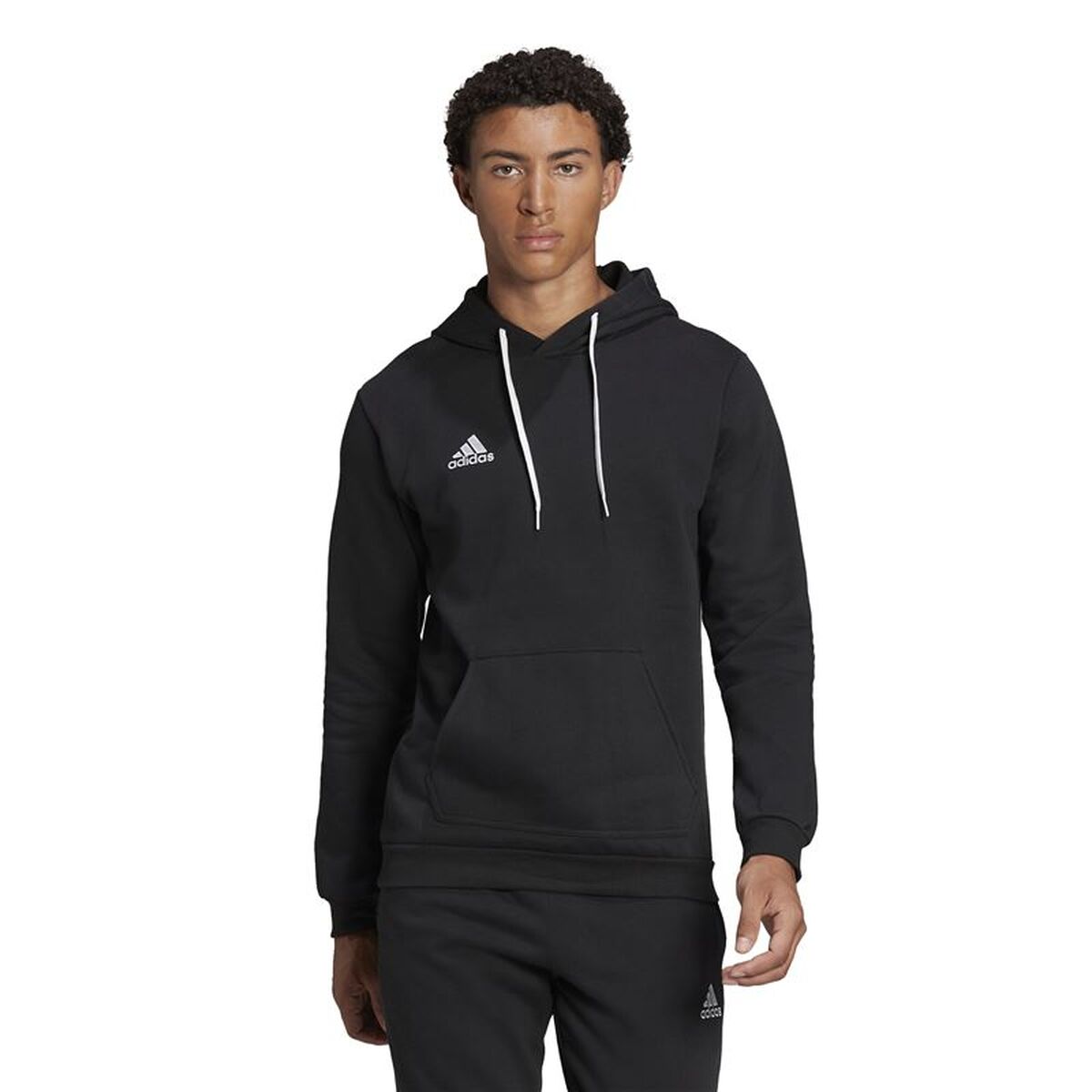 Tröja med huva Herr Adidas Ent22 Hoody Svart - 2
