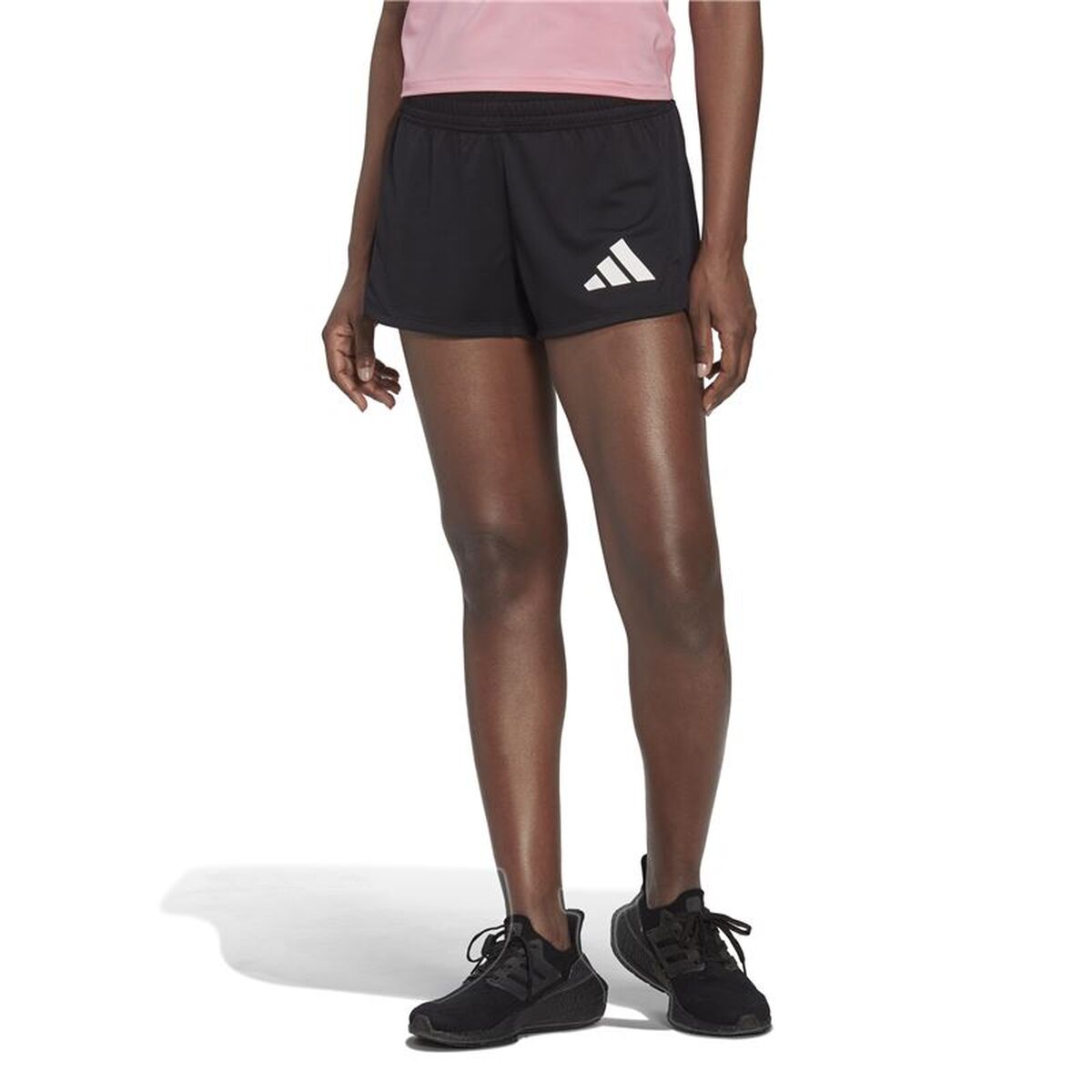 Träningsshorts Adidas Pacer 3 Stripes Knit Svart - 2
