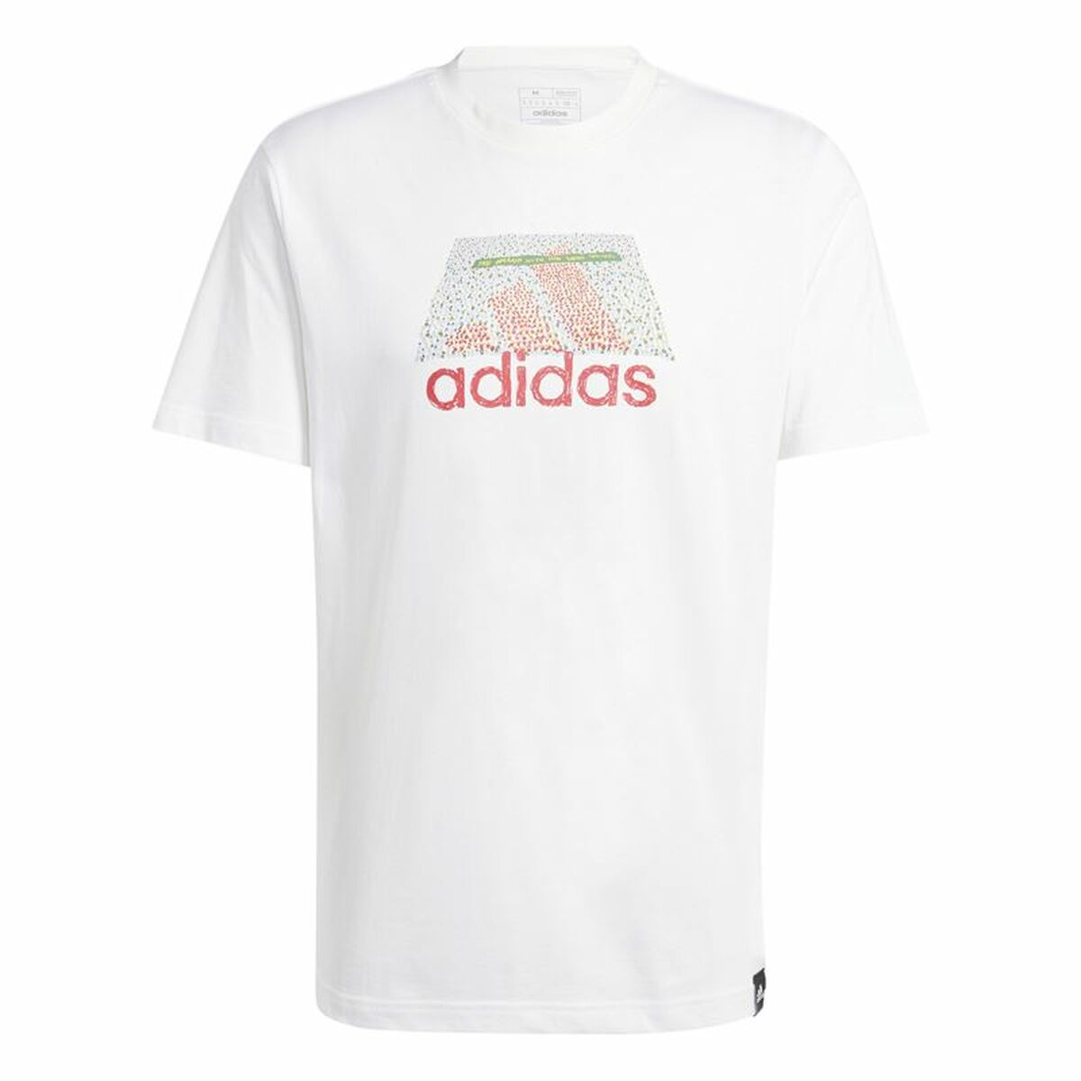 T-shirt med kortärm Herr Adidas Codes Bos Graphic Vit