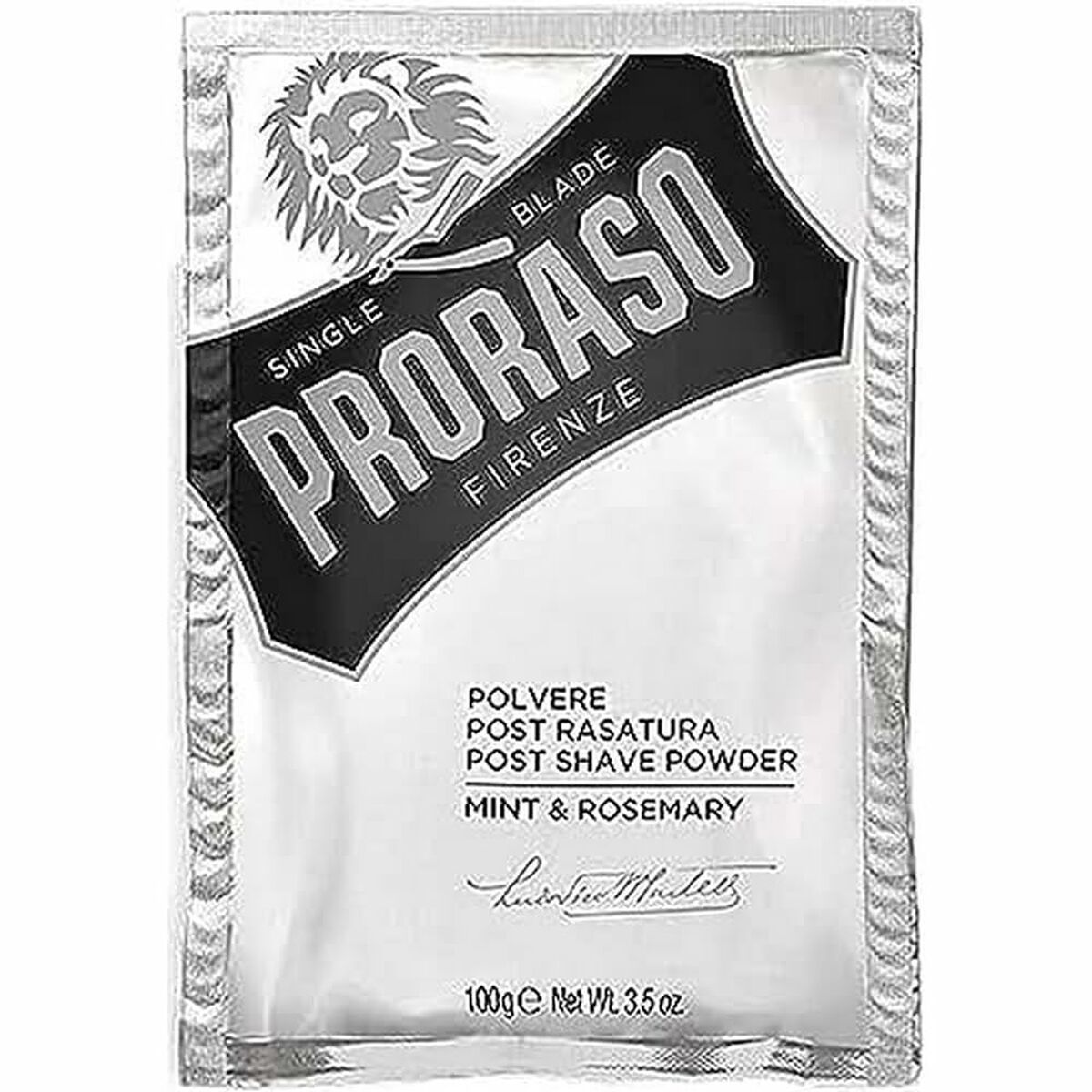 Parfymerat talkpuder Proraso 100 ml Rosmarin Mint