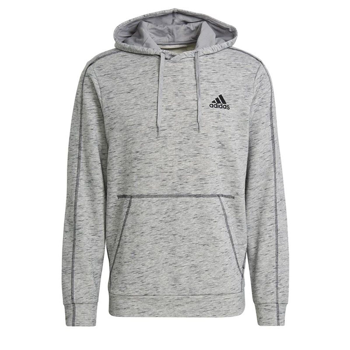 Tröja med huva Herr Adidas Essentials Ljusgrå