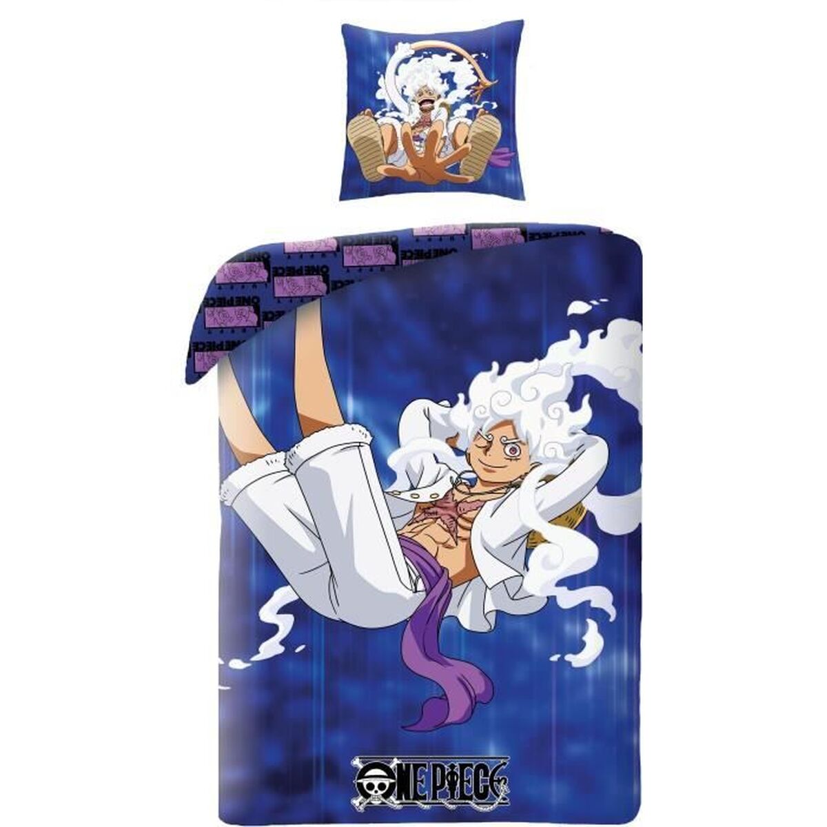 Täckslagsset One Piece Blå Säng 140 2 Delar