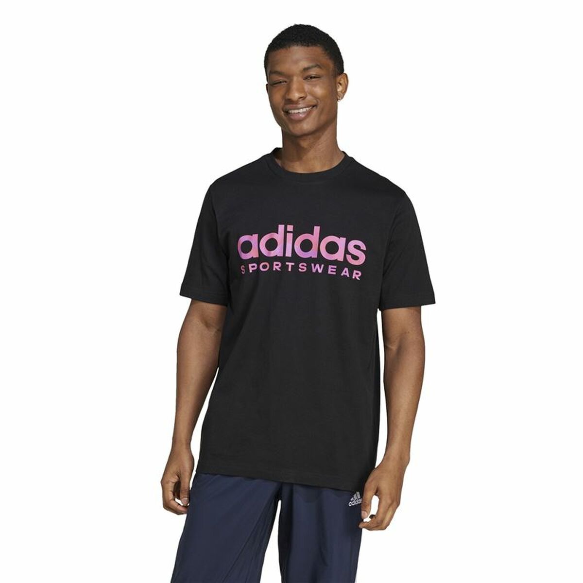 T-shirt med kortärm Herr Adidas House Of Tiro Summer Linear Graphic Svart - 2