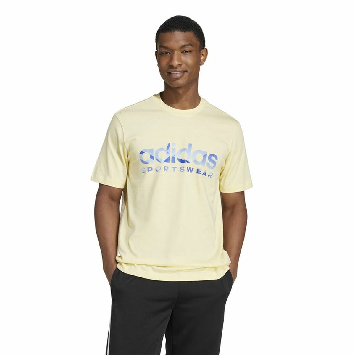 T-shirt med kortärm Herr Adidas House Of Tiro Summer Linear Graphic Gul - 2