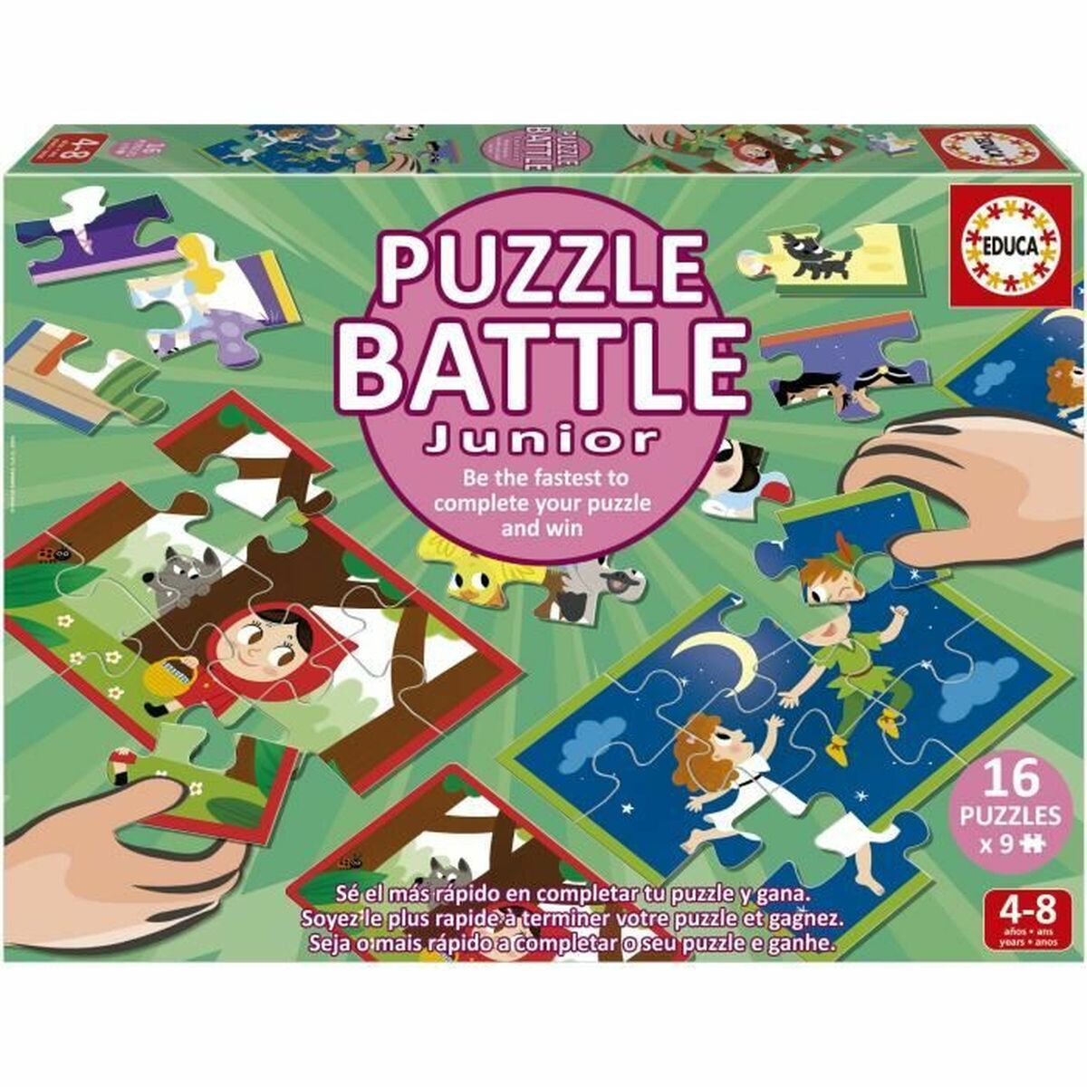 Pussel Educa Battle Jr Contes 16 Delar