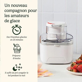 Glassmaskin Cuisinart ICEM10E Vit 12 W 473 ml