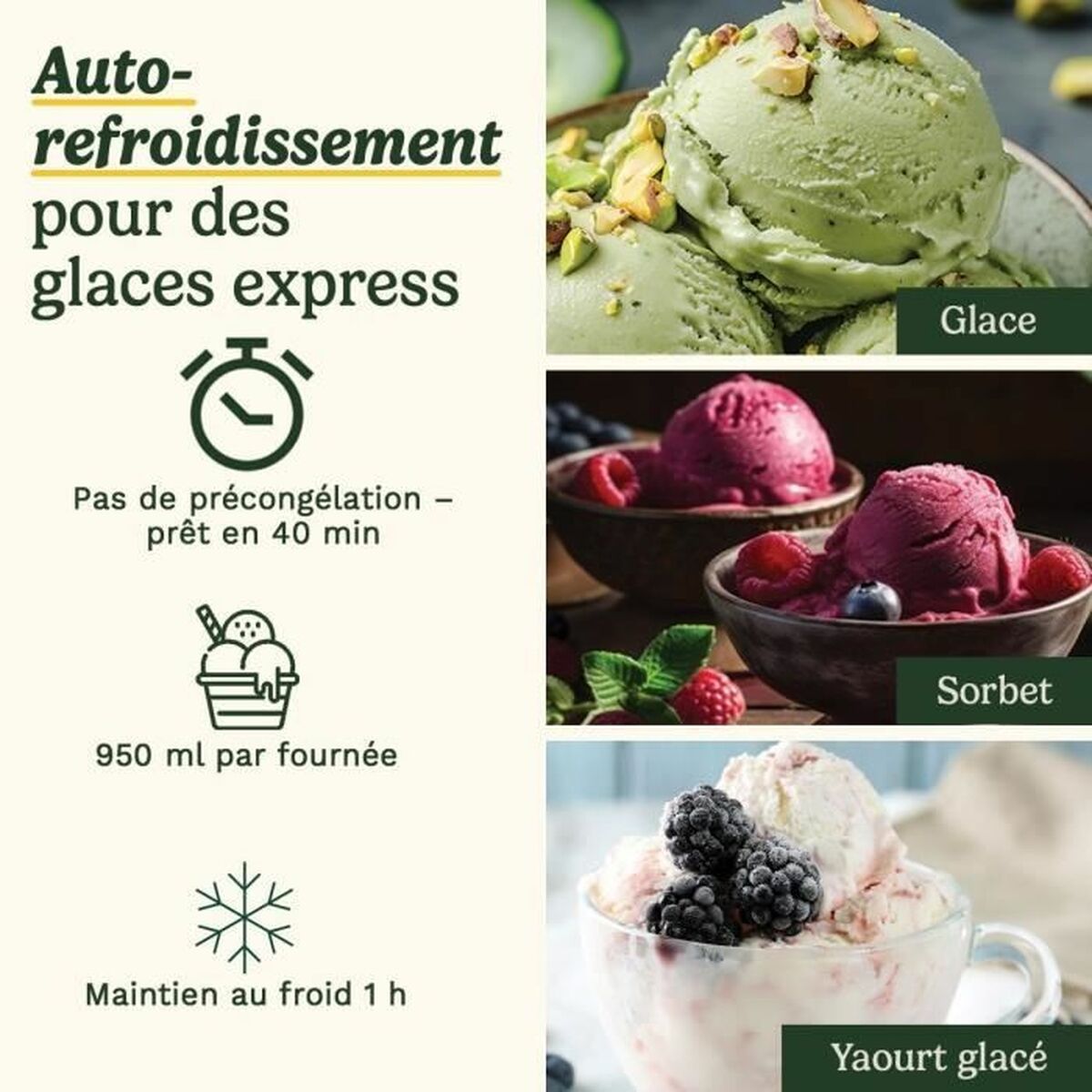 Glassmaskin Cuisinart ICE90E Vit 100 W 1 L - 2