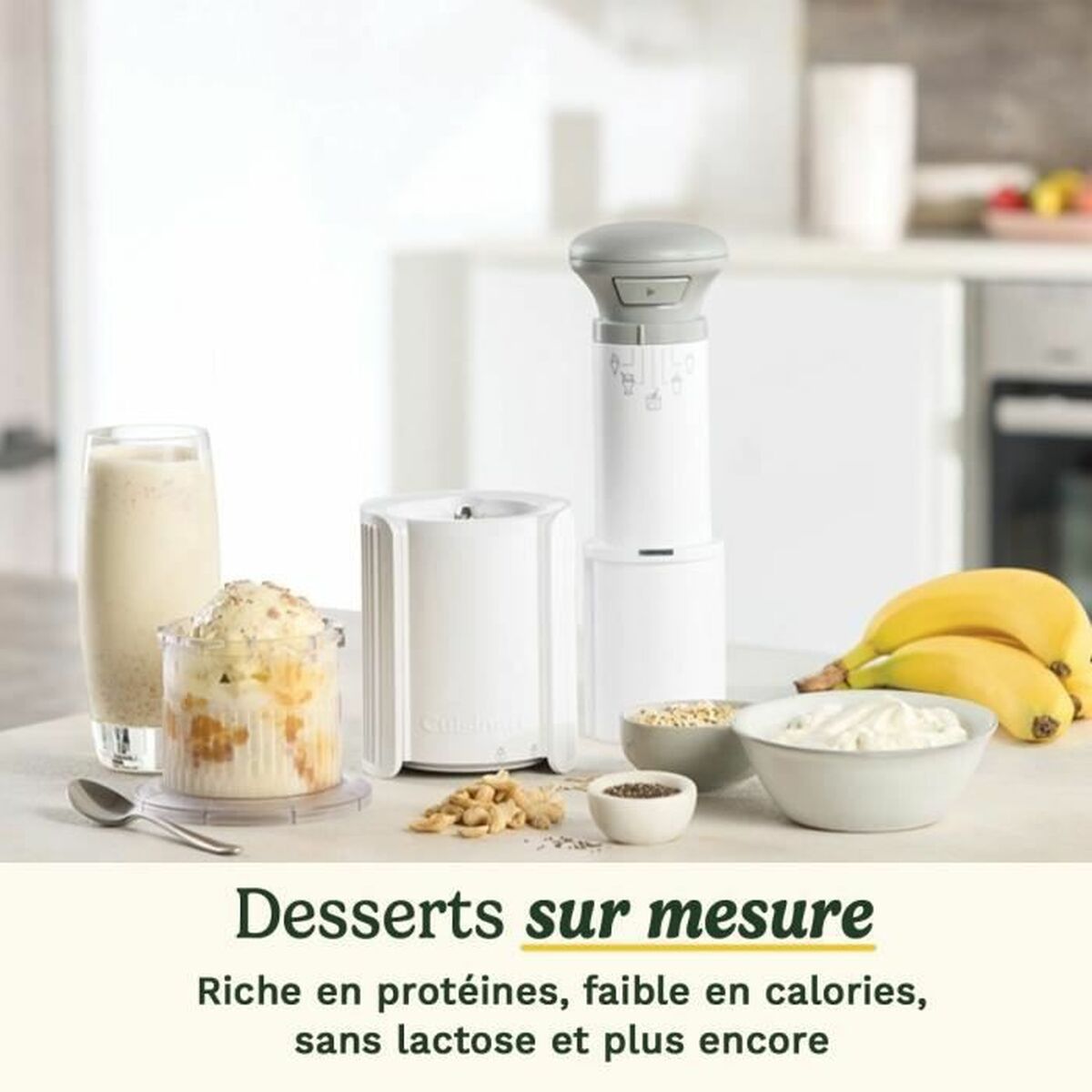 Glassmaskin Cuisinart ICEFD10E Vit Plast 1 L 3,3 L 1L - 3