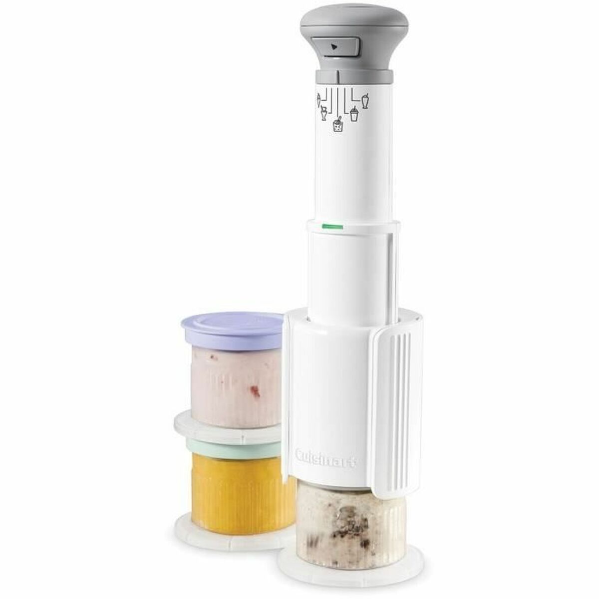 Glassmaskin Cuisinart ICEFD10E Vit Plast 1 L 3,3 L 1L