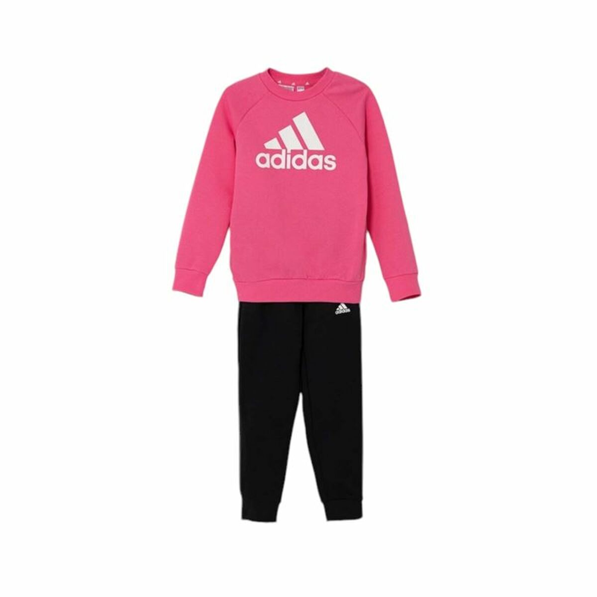Träningsoverall, Barn Adidas Essentials Svart Multicolour Rosa