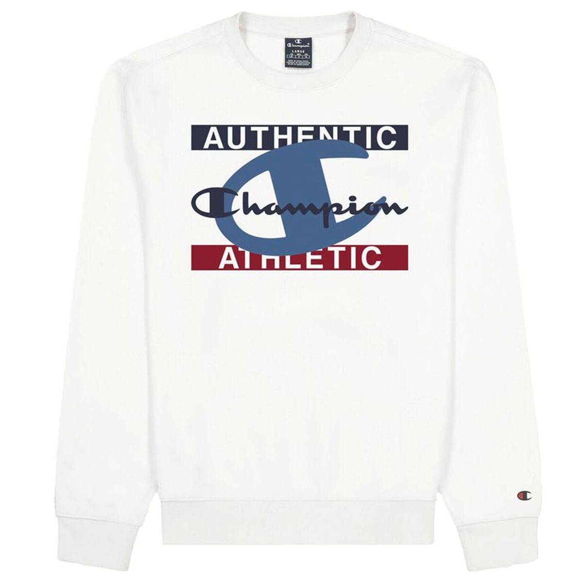 Tröja utan huva Herr Champion Authentic Athletic M Vit
