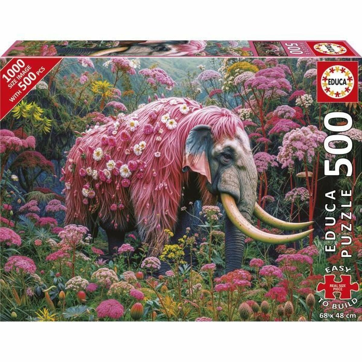 Pussel Educa Elefante Florido 500 Delar