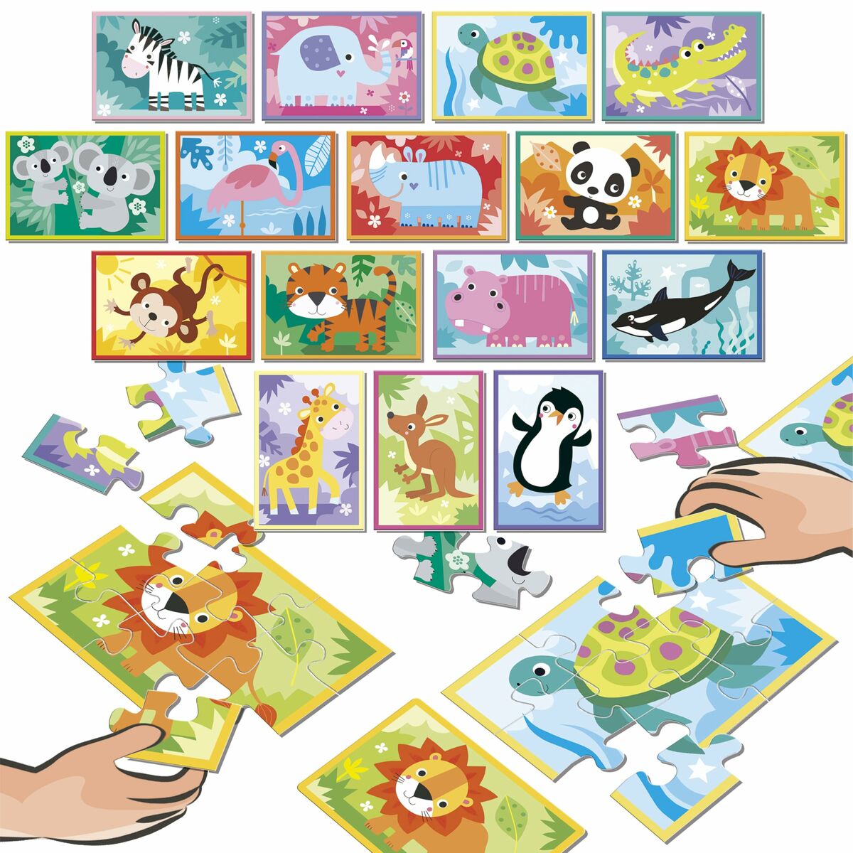 Pussel Educa Battle Jr Animales 144 Delar - 3