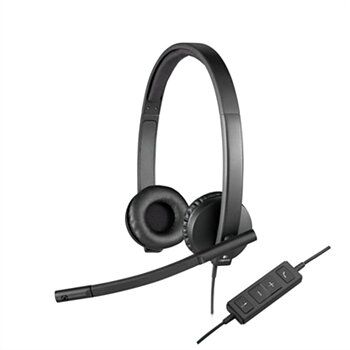 Hörlurar med Mikrofon Logitech 981-000575 Svart