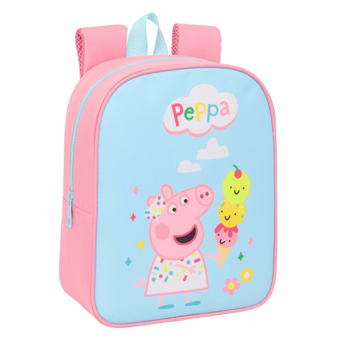 Skolryggsäck Peppa Pig Blå Rosa 22 x 27 x 10 cm - 2