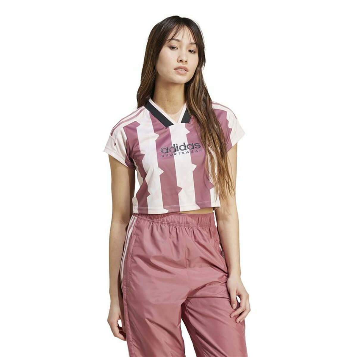 T-shirt med kortärm Dam Adidas Tiro Cut Rosa - 2