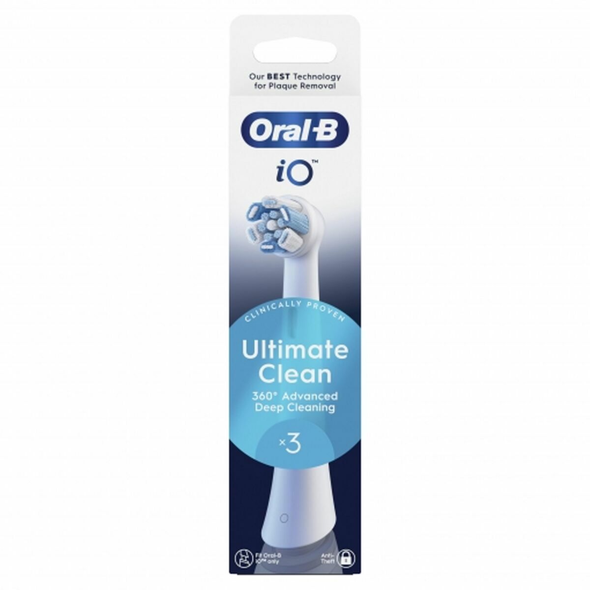 Tandborsthuvud Oral-B IO RBCWF-3 3UD Vit