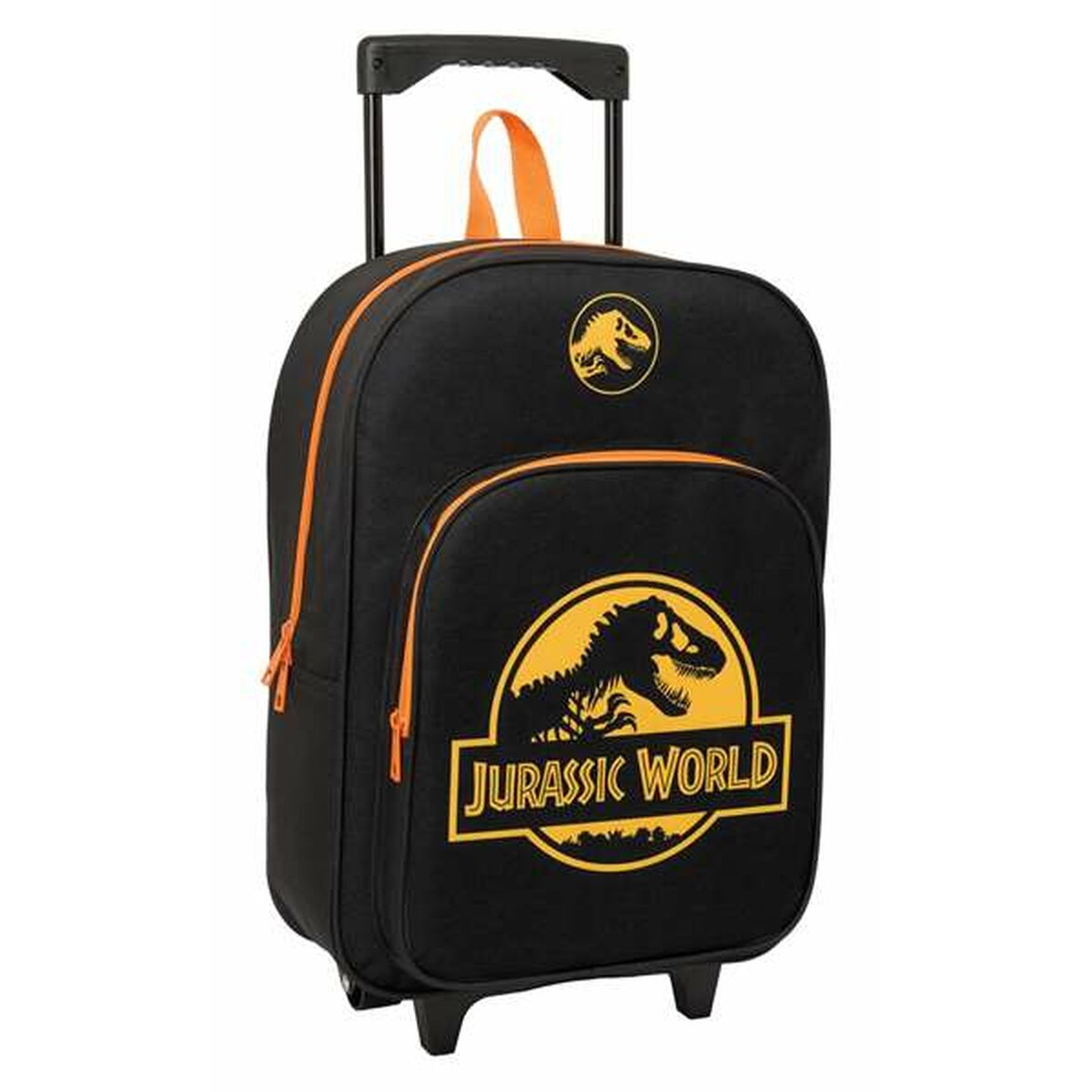 Skolväska med hjul Jurassic World Svart 32 x 42 x 14 cm