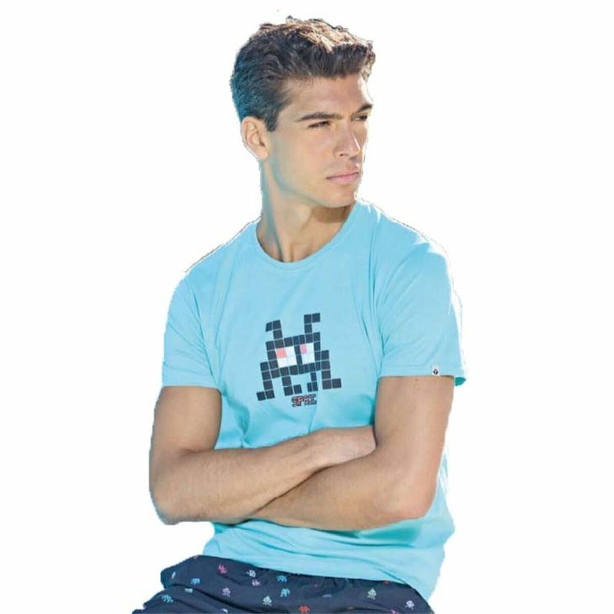 T-shirt med kortärm Herr Alphaventure Alphadventure Budai Himmelsblå