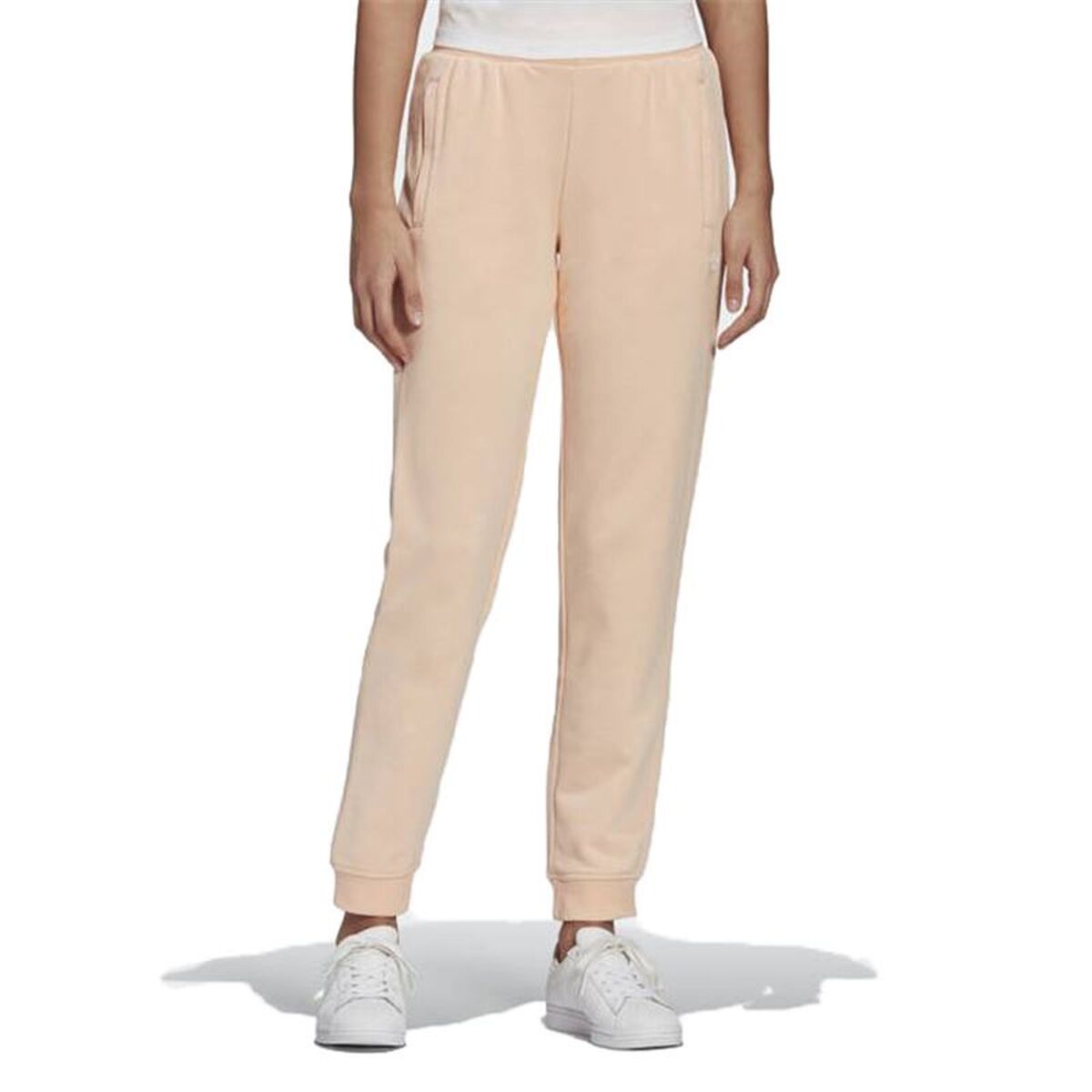 Långa träningsbyxor Adidas GT6831 Beige Kvinna