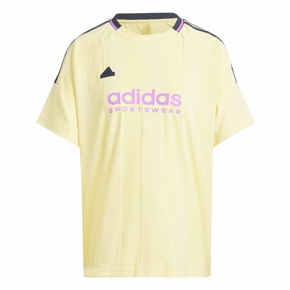 T-shirt med kortärm Herr Adidas Tiro Cut 3 Bandas Jacquard Boyfriend Beige