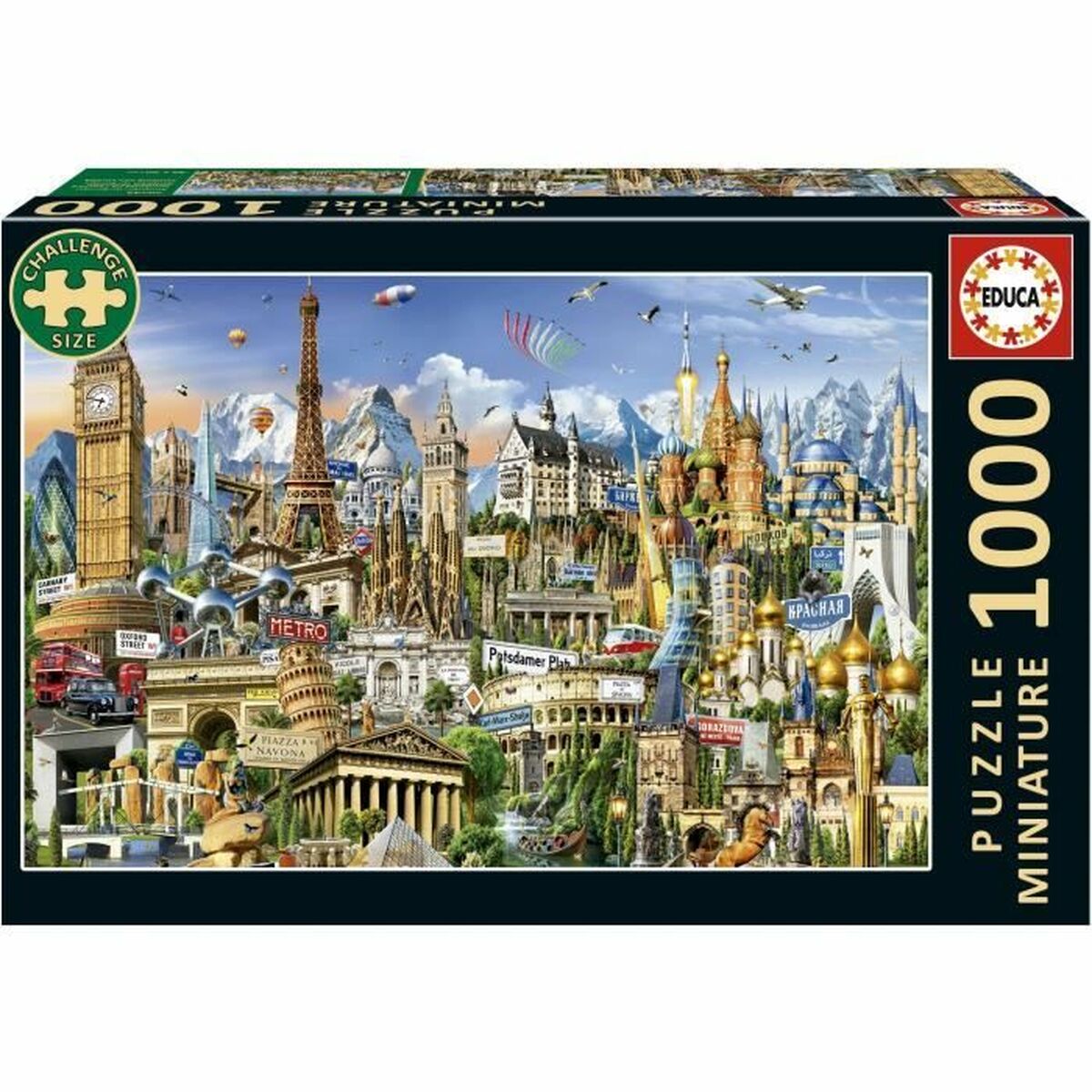 Pussel Educa Europe Minature 1000 Delar - 2