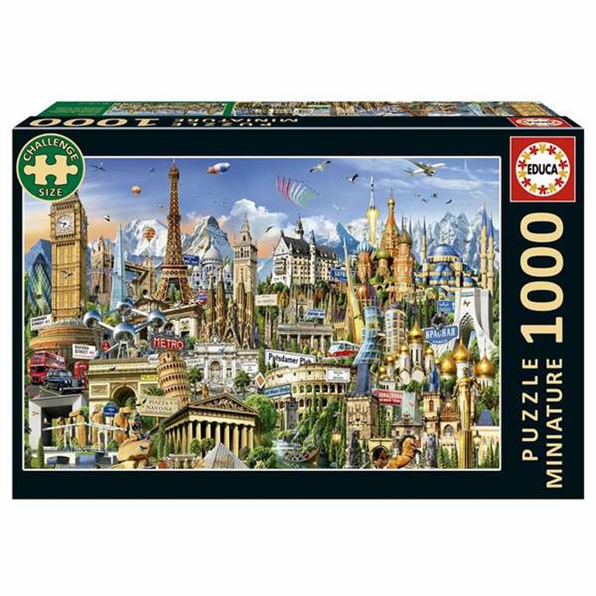 Pussel Educa Europe Minature 1000 Delar - 3