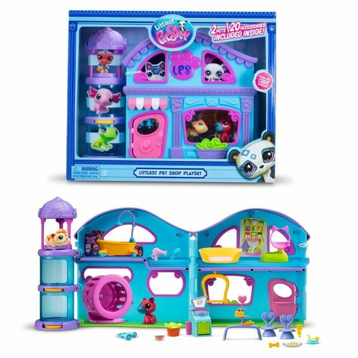 Playset Bandai The Big House Littlest Pet Shop 22 Delar