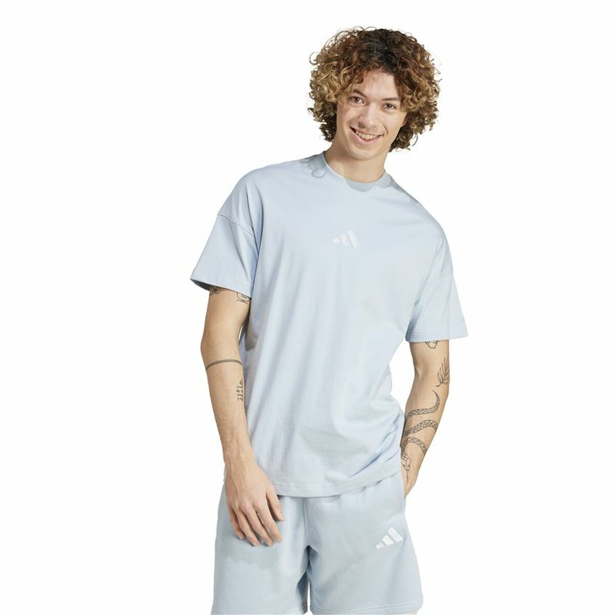 T-shirt med kortärm Herr Adidas All Szn Graphic Blå - 2