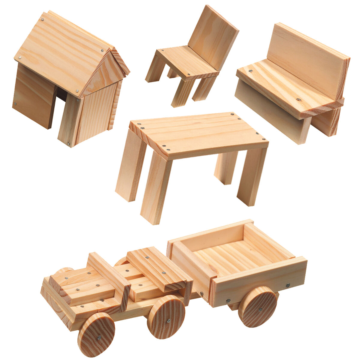 Playset SES Creative Joinery Workshop 57 Delar - 2