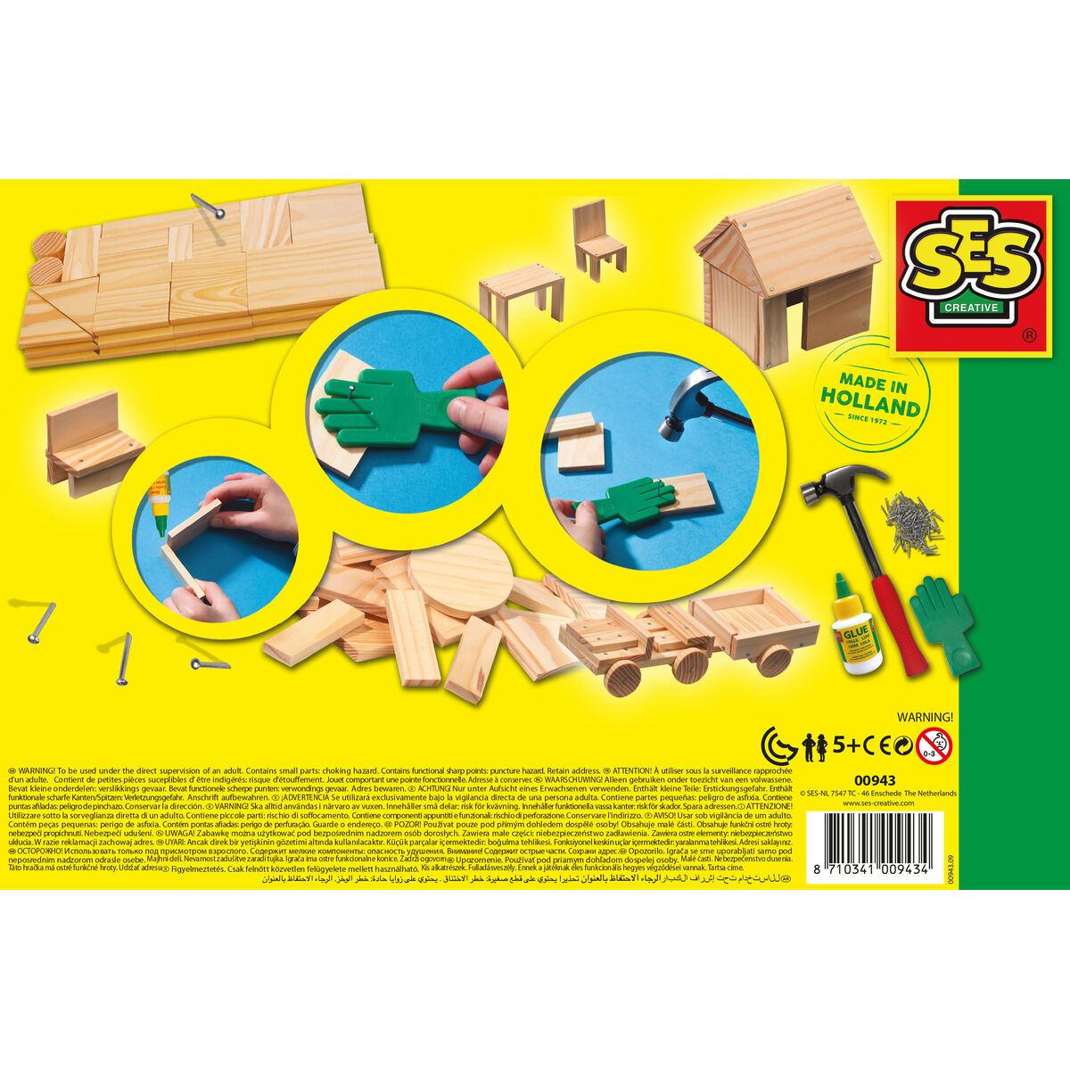 Playset SES Creative Joinery Workshop 57 Delar - 3