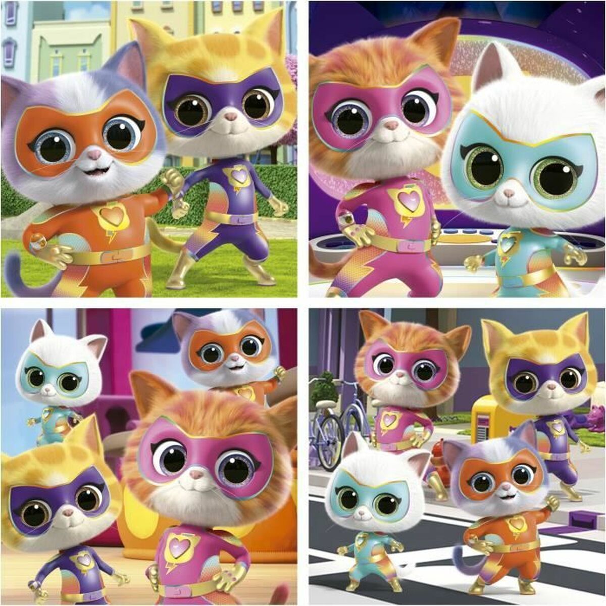 Pussel Educa SuperKitties 12 Delar 16 Delar 20 Delar 25 Delar - 2