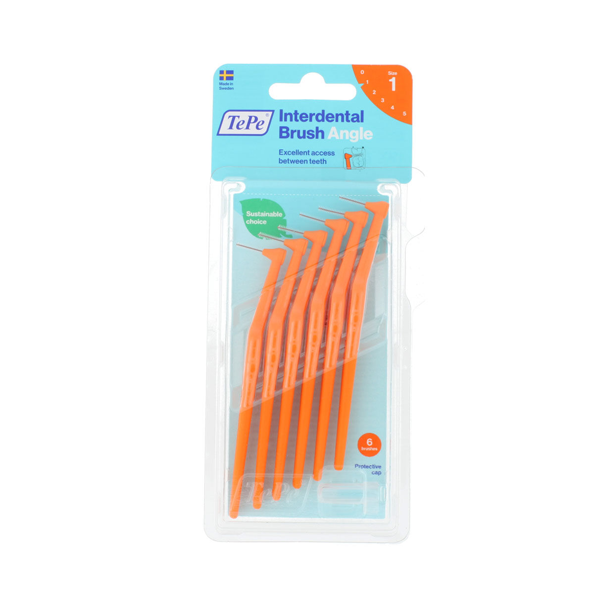Interdentala borstar Tepe Orange (6 Delar)