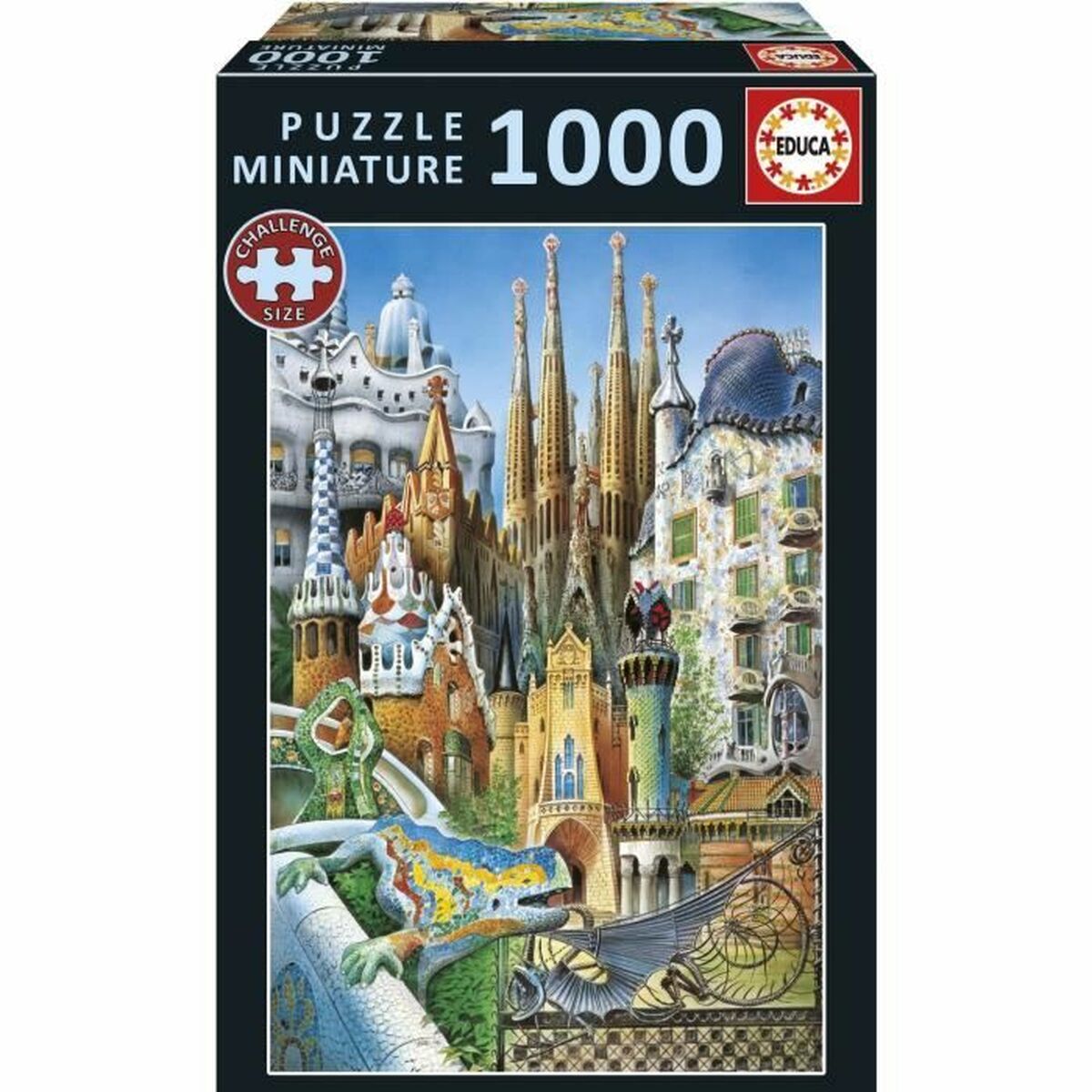 Pussel Educa Gaudí, Collage Miniatura 1000 Delar