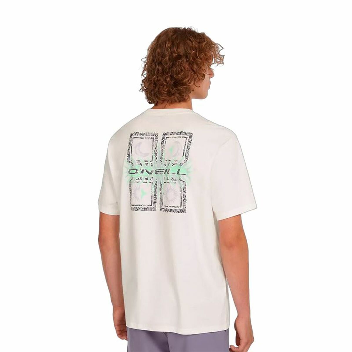 T-shirt med kortärm Herr O'Neill Retro Vit - 2