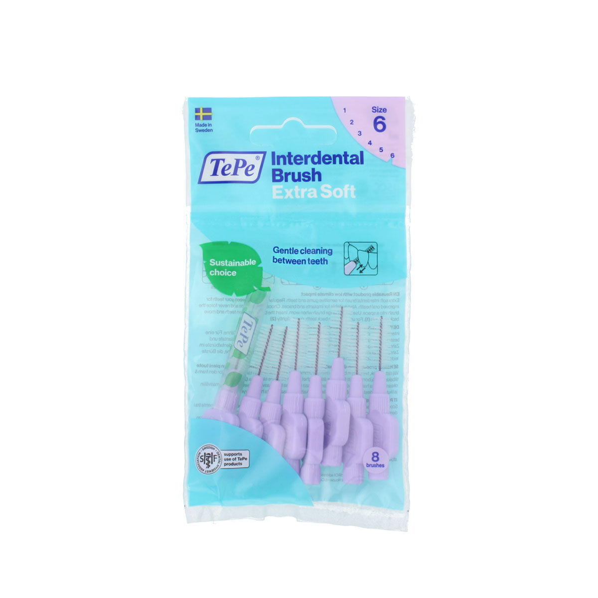 Interdentala borstar Tepe Lila Supermjuk (8 Delar) - 2