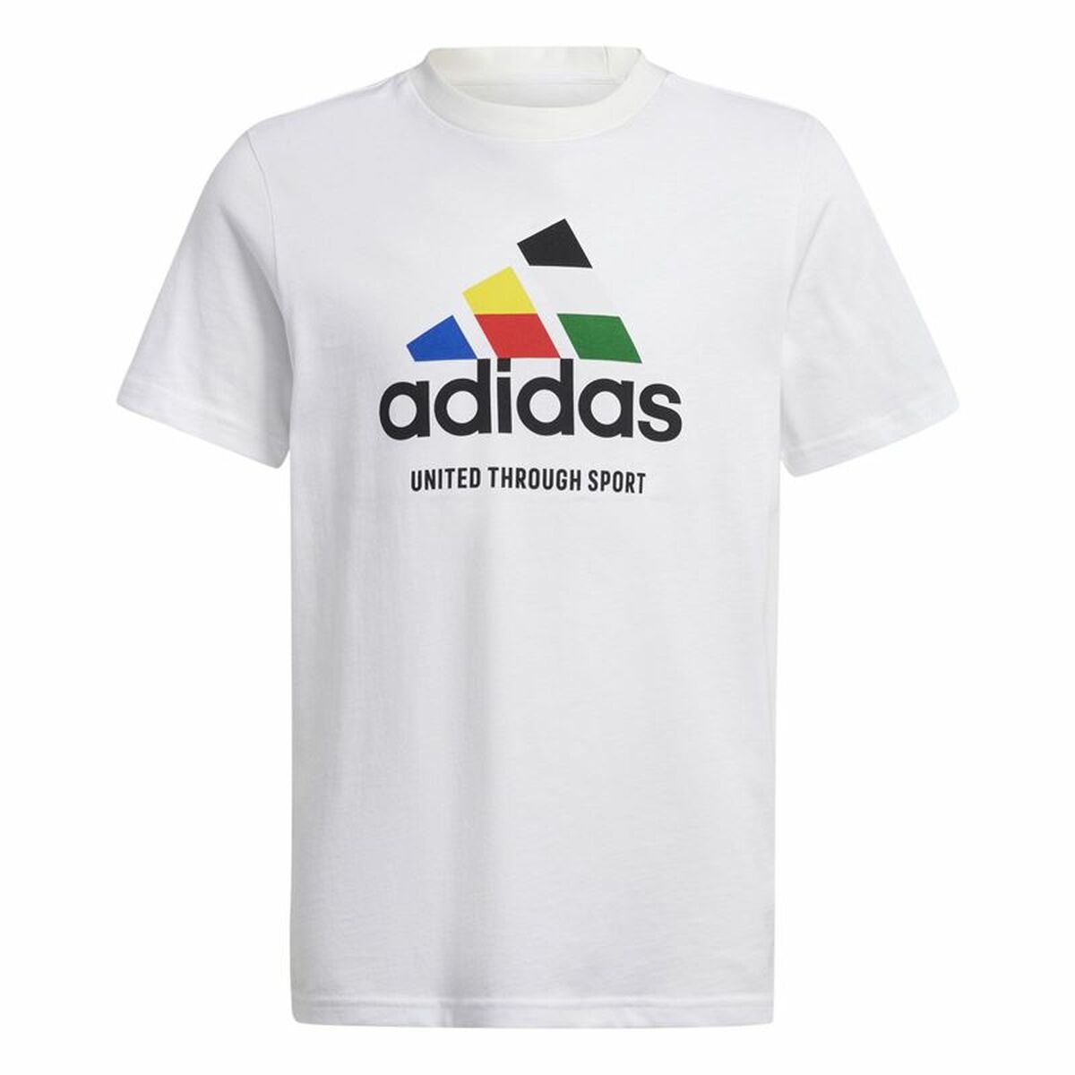 Barn T-shirt med kortärm Adidas Nations Vit