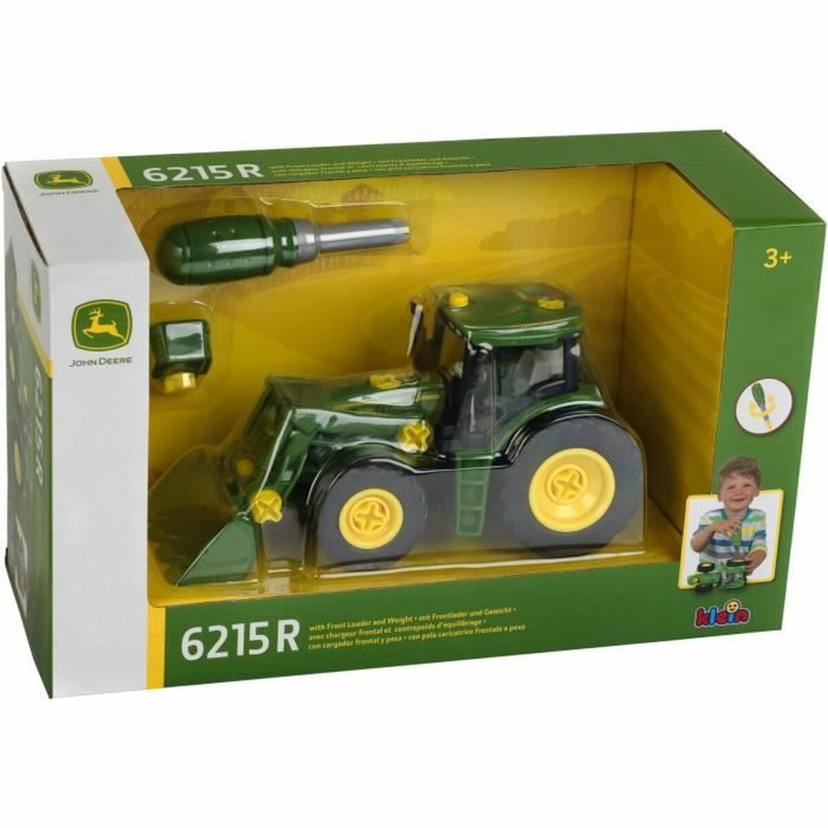 Byggsats Klein Blockables 1:24 Traktor Grön